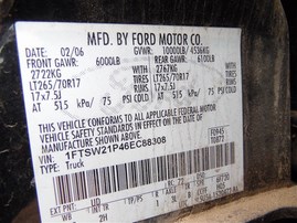 2006 Ford F-250 XLT Black Crew Cab 6.0L Turbo Diesel AT 4WD #F24571